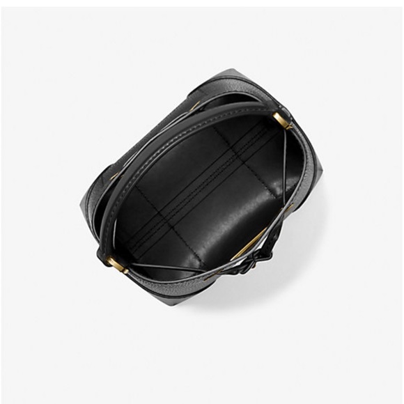 Michael Kors Mercer Bucket Bag Size OS Color Black Gold - Picture 2 of 4